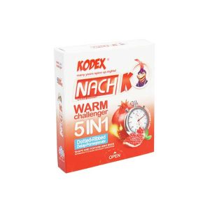کاندوم تاخیری کدکس 3 عددی مدل Warm Challenger 5in1