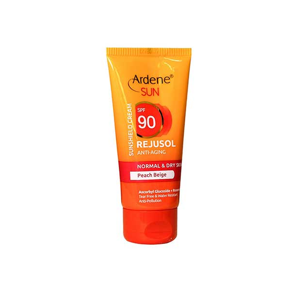 کرم ضد آفتاب رنگی SPF90 آردن مناسب پوست معمولی و خشک ۵۰ گرم