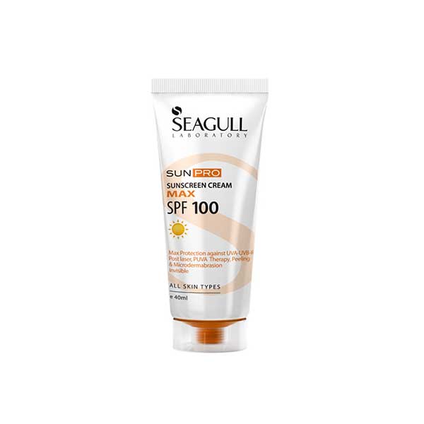 کرم ضد آفتاب SPF100 سی گل مناسب برای انواع پوست ۴۰ میلی لیتر