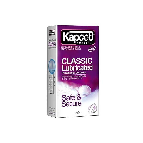 کاندوم کاپوت مدل Classic Lubricated تعداد ۱۲ عدد