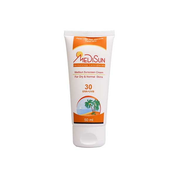 کرم ضد آفتاب SPF30 مدیسان پوست خشک و معمولی ۵۰ میلی لیتر