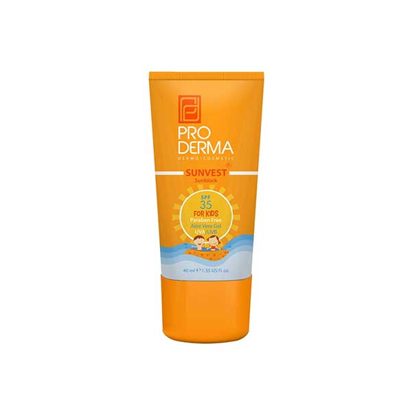 کرم ضد آفتاب کودکان SPF35 پرودرما ۴۰ میلی لیتر