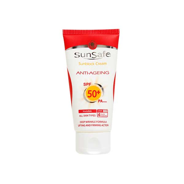 کرم ضد آفتاب و ضد چروک سان سیف SPF50 حجم ۵۰ میلی لیتر