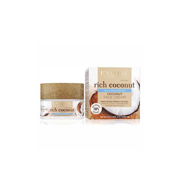 کرم آبرسان صورت Rich Coconut اولاین Eveline